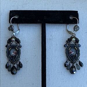 Ayala Bar one of a kind Vintage Floral Drop Earrings